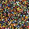 12/0 Glass Seed Beads, Opaque Colours Seep, Mixed Color, 2mm, hole: 0.8mm