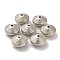 CCB Plastic Beads, Cone with Tartan, Platinum, 14x8.3mm, Hole: 1.9mm