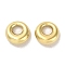 304 Stainless Steel Linking Rings, Ring, Real 14K Gold Plated, 14.8x2.8mm, Inner Diameter: 8mm