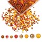 1050Pcs Electroplate Glass Beads, Faceted, Rondelle, Mixed Color, 4~8x3~6mm, Hole: 0.4~1mm