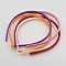 Plain Plastic Hair Band Findings, with Teeth, Mixed Color, 8mm wide