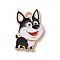 Alloy Enamel Pendants, Dog, Light Gold, Colorful, 25x16.5x1.2mm, Hole: 2mm