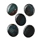 Natural Indian Agate Cabochons, Flat Oval, 44.5~45x37.5~38x6~7mm