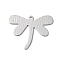 Brass Pendants, Cadmium Free & Nickel Free & Lead Free, Dragonfly, Platinum, 21.5x26.5x0.8mm, Hole: 1.4mm