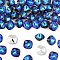 Preciosa® MAXIMA Crystal Fancy Stones, Czech Crystal, 435 36 132 Cushion Square, Aluminium Layer, 00030 296 Bermuda Blue, 12x12mm
