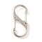 Alloy & Iron Double S Snap Hook Spring Keychain Clasps, Quick Links, Rock Climbing Carabiners for Women Men Camping Fishing, Light Gold, 40.5x17.5x7.5mm