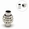304 Stainless Steel Magnetic Clasps with Glue-in Ends, with Polymer Clay Rhinestone Beads, Oval, Stainless Steel Color, 17x11~12mm, Hole: 5mm