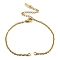 304 Stainless Steel Cable Chains Bracelet Making, with Lobster Claw Clasps and Chain Extenders, Golden, 7 inch(17.7cm), Hole: 2.5mm