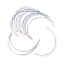(Defective Closeout Sale: Paint Removed & Scratch) Steel Bra Underwire, Sturdy Metal Bra Wire for Bra Shaping, White, 70x120mm