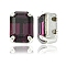 Preciosa® MAXIMA Crystal Sew-On Cups, Multi-Strand Links, Czech Crystal, 719 37 406 Octagon, Silver, 20050 Amethyst, 8x6mm