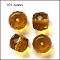 Imitation Austrian Crystal Beads, Grade AAA, K9 Glass, Faceted, Drum, Goldenrod, 10x8mm, Hole: 0.9~1mm