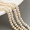 Natural Cultured Freshwater Pearl Beads Strands, Potato, Navajo White, 2.5~3mm, Hole: 0.5mm, about 82~83pcs/strand, 7.09 inch(18cm)