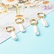 Серьги-кольца Huggie Hoop из нержавеющей стали 304 с вакуумным покрытием PVD EJEW-JE04589-2