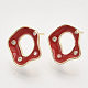 Латунные серьги-гвоздики из циркония KK-T054-35G-02-NF-1