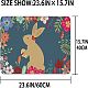 Коврик из льна AJEW-WH0142-019-2