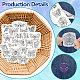 4 лист 11.6x8.2-дюймовых рисунков вышивки палочками и стежками DIY-WH0455-022-3
