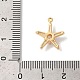 Латунные микропаве прозрачные подвески с фианитом KK-M294-09G-3