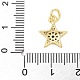 Латунные микро проложить кубического циркония подвески KK-U056-41G-3