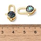 Латунные эмалированные застежки-лобстеры KK-K385-014G-4