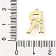 Латунные микро проложить кубического циркония подвески KK-M310-01G-18-3