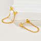 Серьги-гвоздики в форме сердца из стерлингового серебра QG1796-1-2