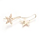Латунные крючки для сережек KK-O104-16G-NF-2