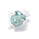 4 шт. подвески из стекла в виде медуз двух цветов PALLOY-TA00308-5