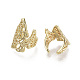 Серьги-манжеты из латуни EJEW-R114-019G-NF-2