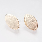 Долговечные латунные серьги-гвоздики KK-K227-062G-NF