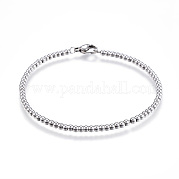 Браслеты из шариковой цепи из нержавеющей стали 304 STAS-J023-10P
