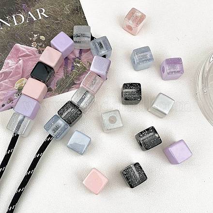 Непрозрачные акриловые бусины OACR-I013-20-1