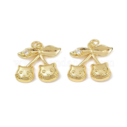Латунные микро проложить кубического циркония подвески KK-H072-10G-1