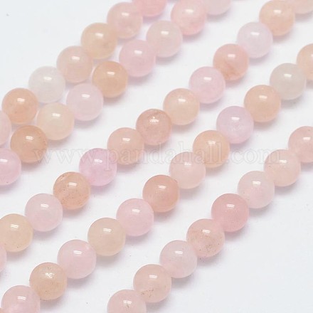 Естественно Morganite шарик нити G-M261-13-1