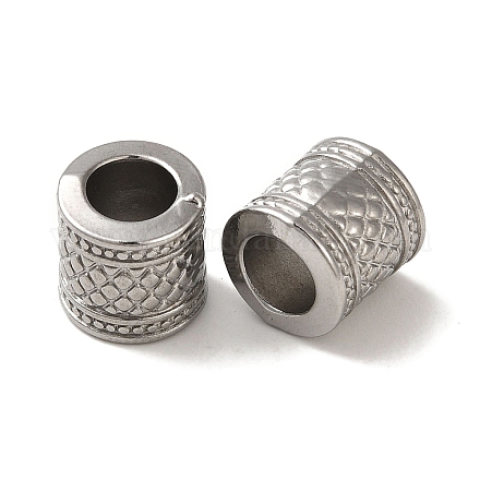 Европейские бусины из нержавеющей стали 304 STAS-K285-09P-1