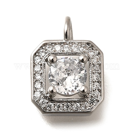 Латунные микро проложить кубического циркония подвески KK-U055-01P-01-1