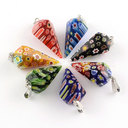 Конус ручной MILLEFIORI стеклянные подвески LK-R010-M1-1