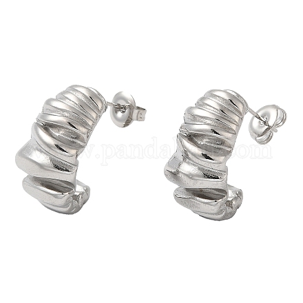 Серьги-гвоздики из нержавеющей стали 304 EJEW-Z022-14P-1