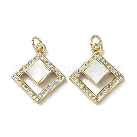 Латунные микро проложить кубического циркония подвески KK-G485-08G-1