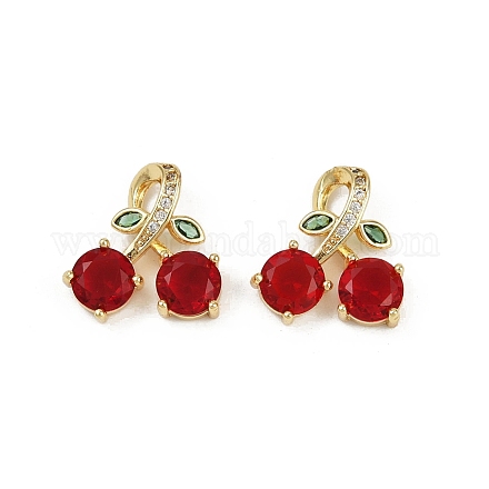 Латунные микро проложить кубического циркония подвески KK-C093-22G-1