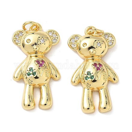 Латунные микро проложить кубического циркония подвески KK-L239-033G-1