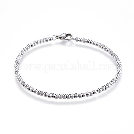 Браслеты из шариковой цепи из нержавеющей стали 304 STAS-J023-10P-1