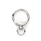 Alloy Swivel Spring Gate Clasps, for Bag Making, Platinum, 43.5x29x3.5mm
