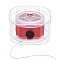 PH PandaHall 0.2mm Beading Thread, 218yards Waxed Cotton Thread String for Seed Beads Sewing Thread Non-Elastic Thread Cord with Organizing Case for Beading Jewelry Making Leather Crafting, Red