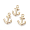 PVD Vacuum Plating 304 Stainless Steel Pendants, Anchor, Golden, 29.5x19.5x2.5mm, Hole: 5mm