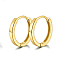 Vintage Style Sterling Silver Hoop Earrings, Golden, 10mm
