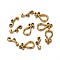 Ion Plating(IP) 304 Stainless Steel Toggle Clasps, Teardrop, Golden, teardrop,: 19x10x2.5mm, Hole: 1.6mm, Bar: 7x16.5x2.5mm, Hole: 1.8mm