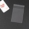 OPP Cellophane Packaging Bags, Frosted, for Bake Packaging, Rectangle, Clear, 13x8cm, Unilateral Thickness: 0.05mm, Inner Measure: 8x10cm, about 95~100pcs/bag