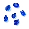 Glass Beads, Teardrop, Medium Blue, 6x4x4mm, Hole: 1mm