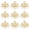 SUNNYCLUE 1 Box 30Pcs Evil Eyes Charms Eye of Horus Charms Egyptian Charm Spiritual Rshinestone Gold Metal Magic Charms for Jewelry Making Charm Women Adults DIY Necklace Earrings Bracelet Crafts