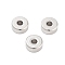 Non-Tarnish 201 Stainless Steel Beads, Flat Round, Stainless Steel Color, 4x2mm, Hole: 1.4mm